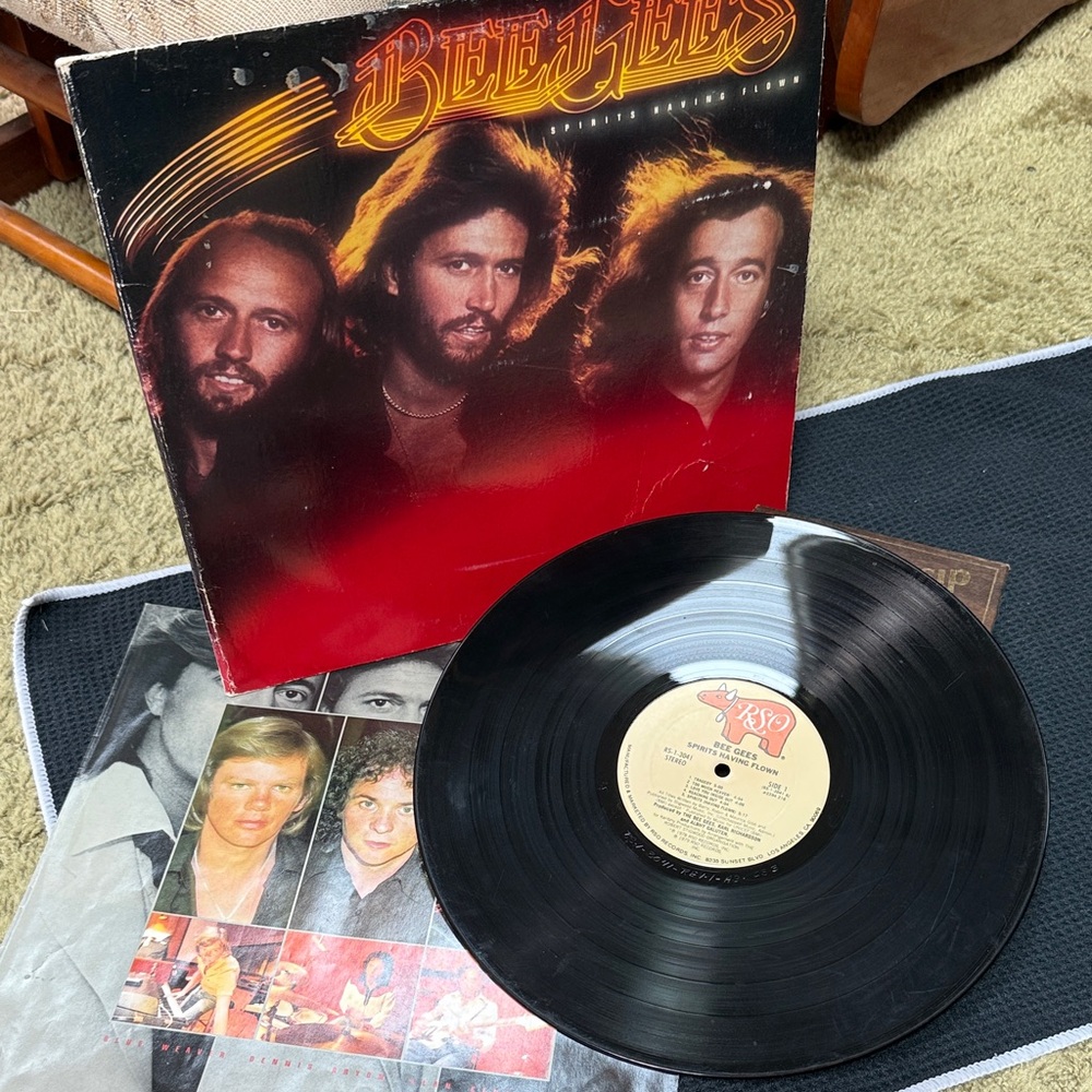 Bee Gees, Spirits Having Flown, 1979, Vinyl Record with Album Cover, Vintage